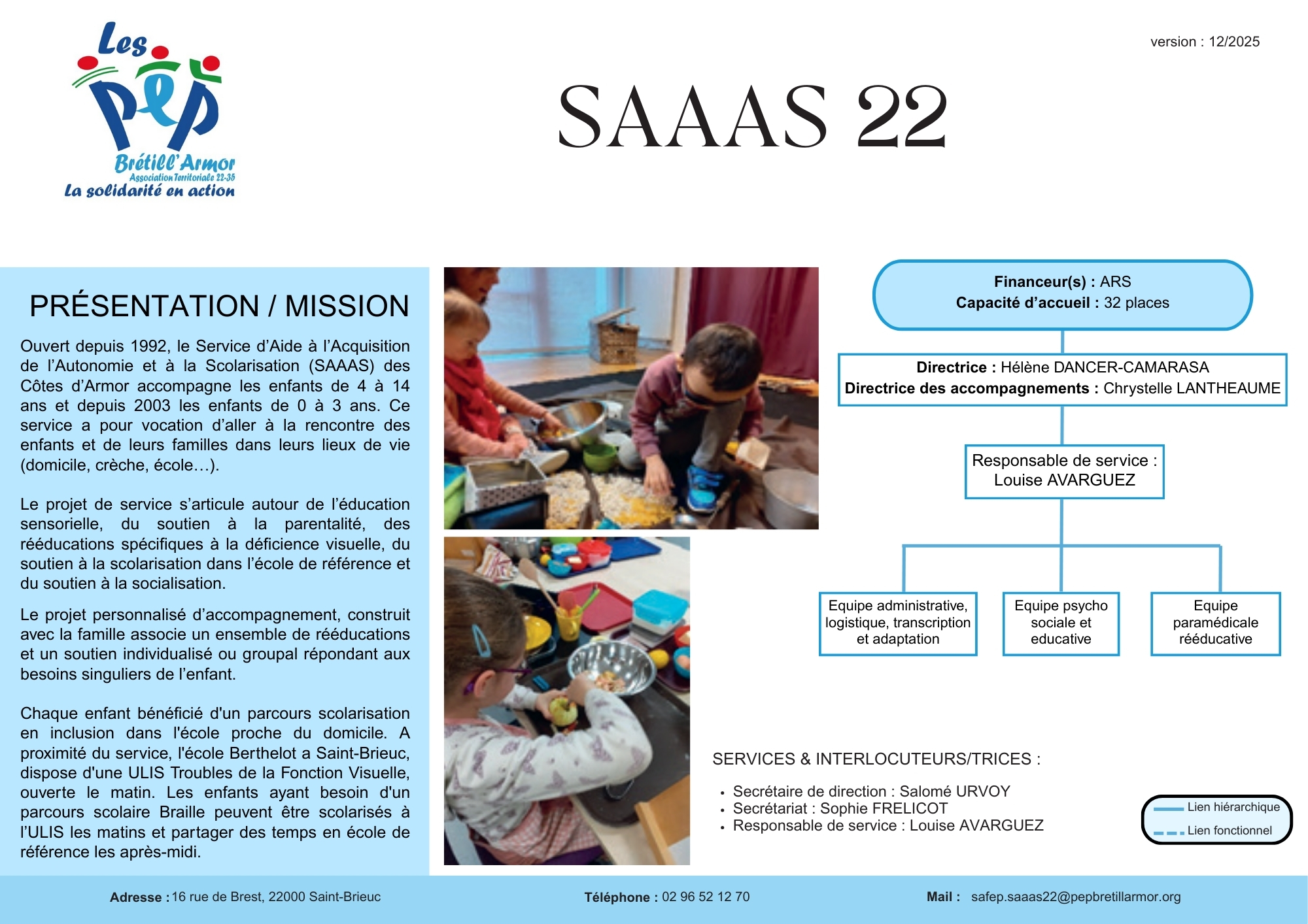 Public accueilli SAFEP SAAAS Saint-Brieuc
