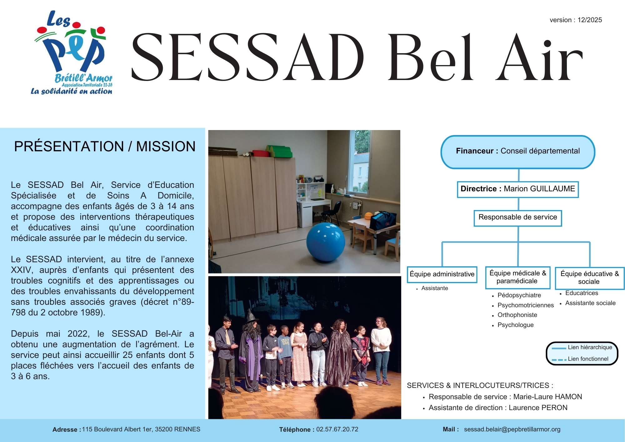 Public accueilli SESSAD Bel Air