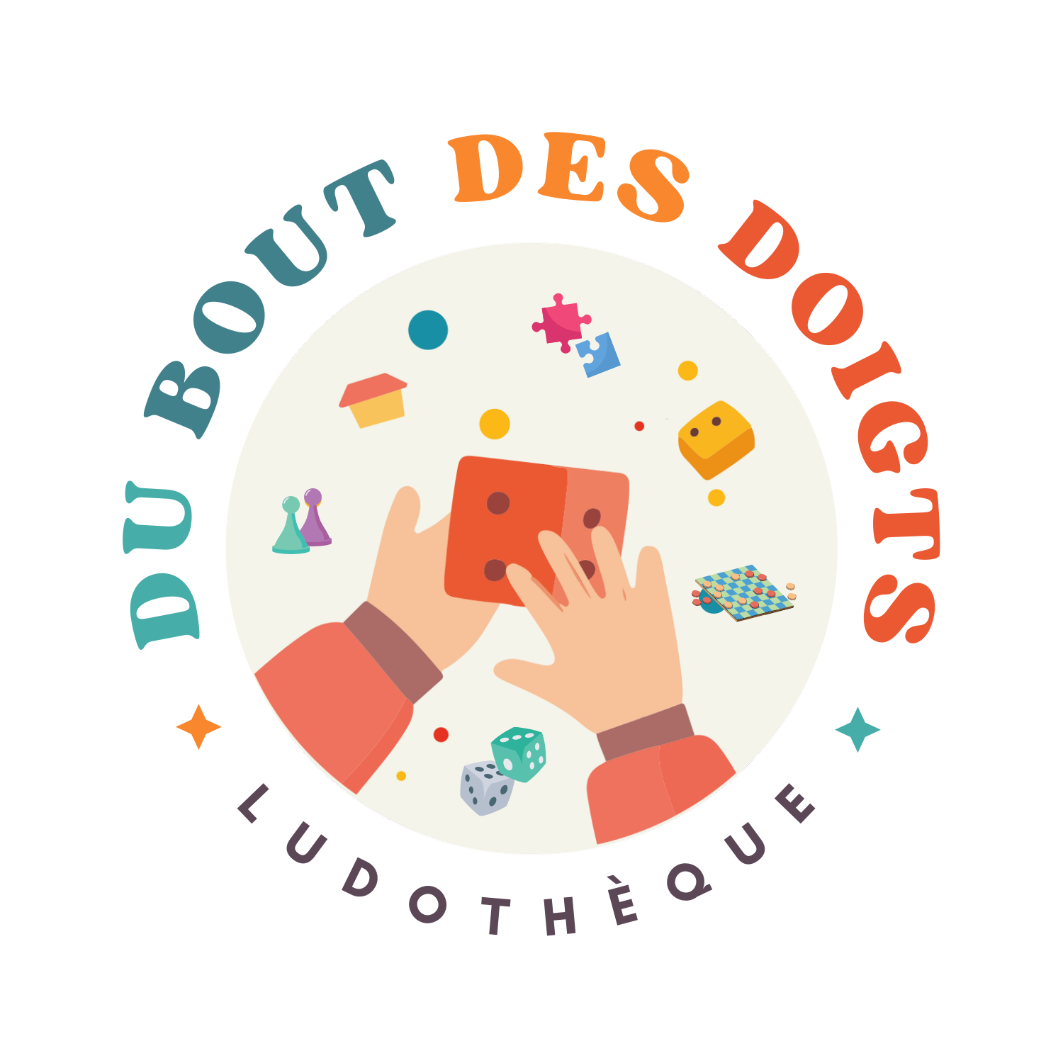 Logo Ludothèque Du Bout des Doigts